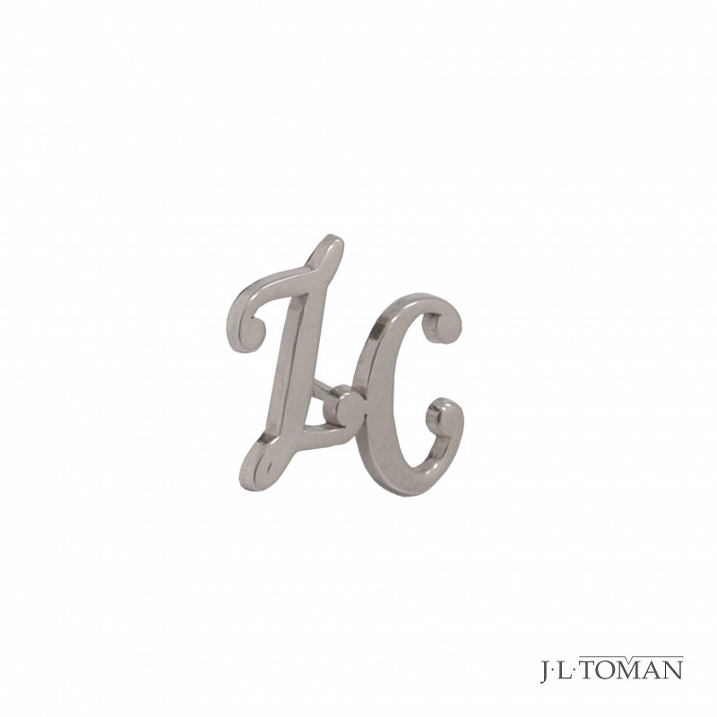 Stříbrná ozdoba do klopy s monogramem ZC