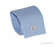 Stříbrné manžetové knoflíčky s monogramem GL vyrobené na míru podle grafického návrhu
