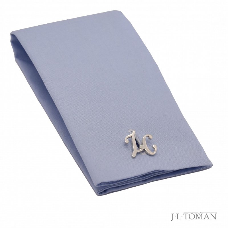 Luxusní set manžetových knoflíčků a ozdoby do klopy s monogramem ZC č.7 vyrobené na zakázku