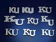 Manžetové knoflíčky s monogramem KU č.6 vyrobené na zakázku