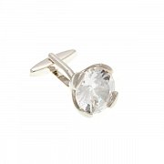 Manžetové knoflíčky s vybroušeným křišťálem ve tvaru diamantu